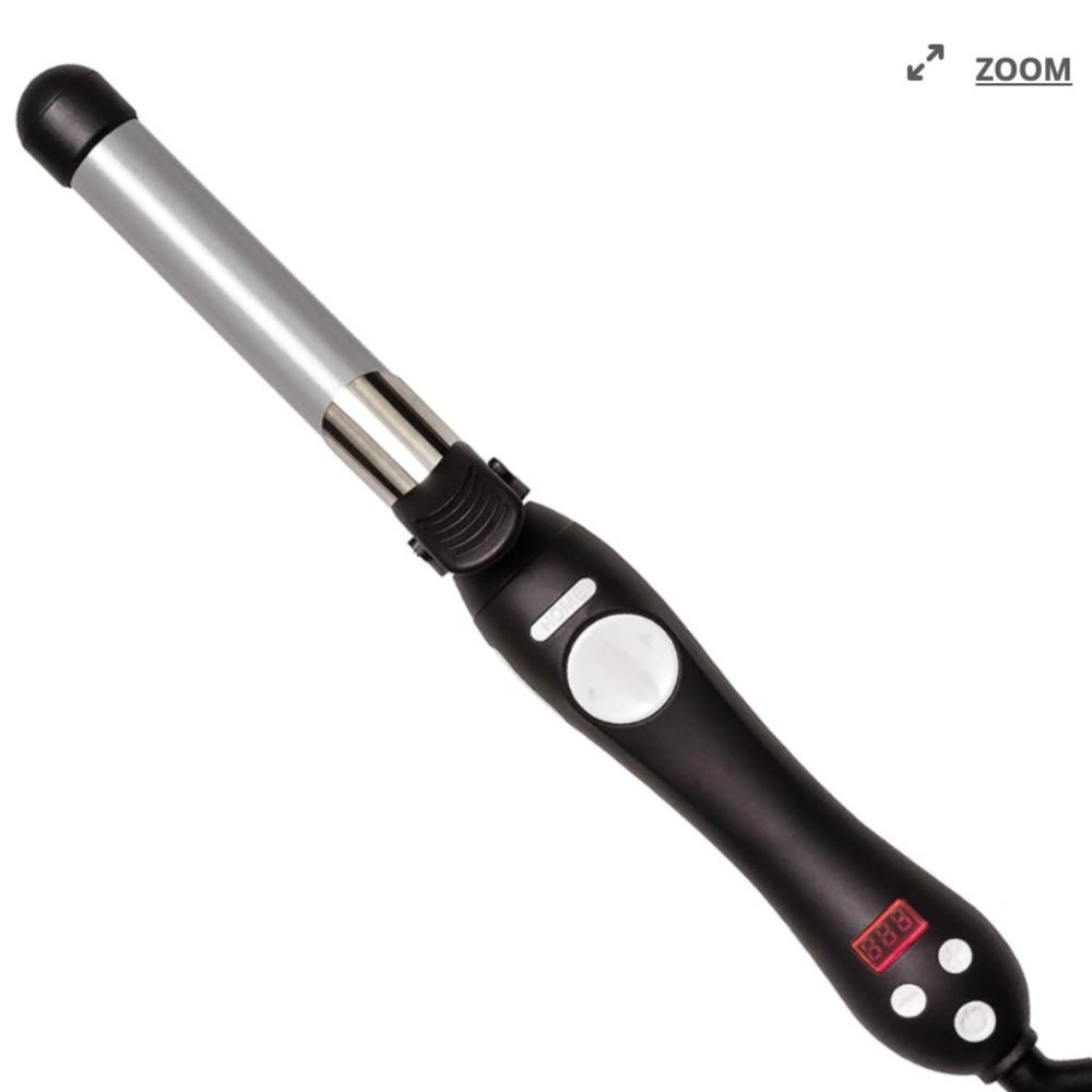 NEVER USED BEACHWAVER® S1.25 DUAL VOLTAGE BLACK ROTATING CURLING IRON